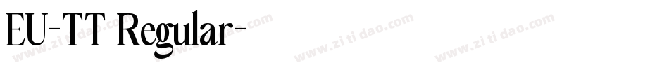 EU-TT Regular字体转换